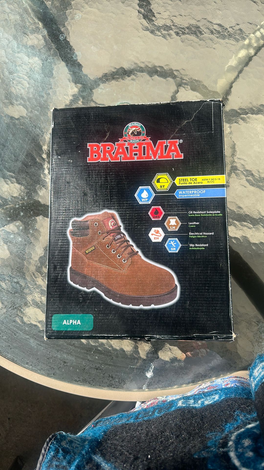 Brahma steel toe shoes for men size 13