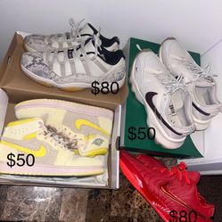 $50 (Read Description) Air Jordan Retro 1 High OG , Jordan Retro 11 , Nike LeBron James (Men’s Size 9.5 - 10) 