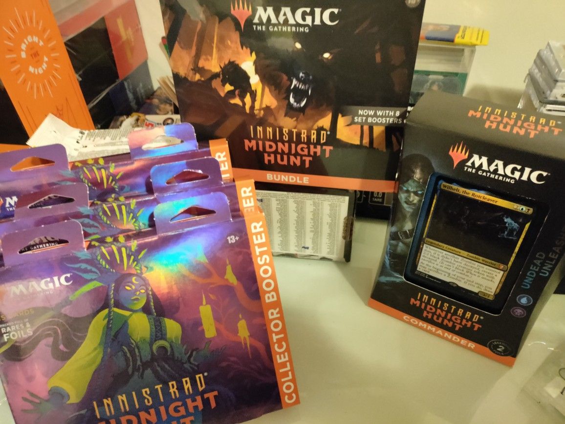 1 Magic Innistrad Bundle Box,1 Commander Box,& 3 Booster Boxes