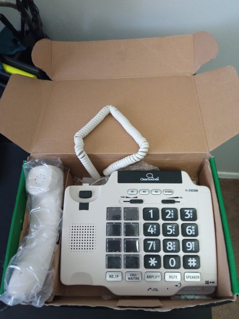 ClearSounds Speaker Phone CSC500 Amplified Spirit Phone Big Numbers