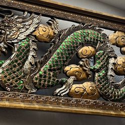Stunning jeweled art carving