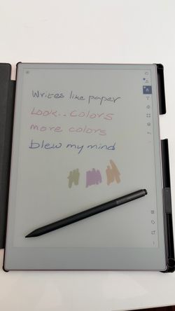 reMarkable Paper Pro 11.8 in (Like New) - Color E-Ink Tablet, Marker Plus, Extra Tips + Case