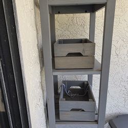 Gray Outdoor/Indoor Shelf