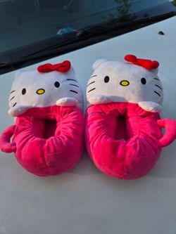 Hello Kitty Plush Slippers
