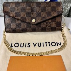 Louis Vuitton Damier Large Wallet On Chain 