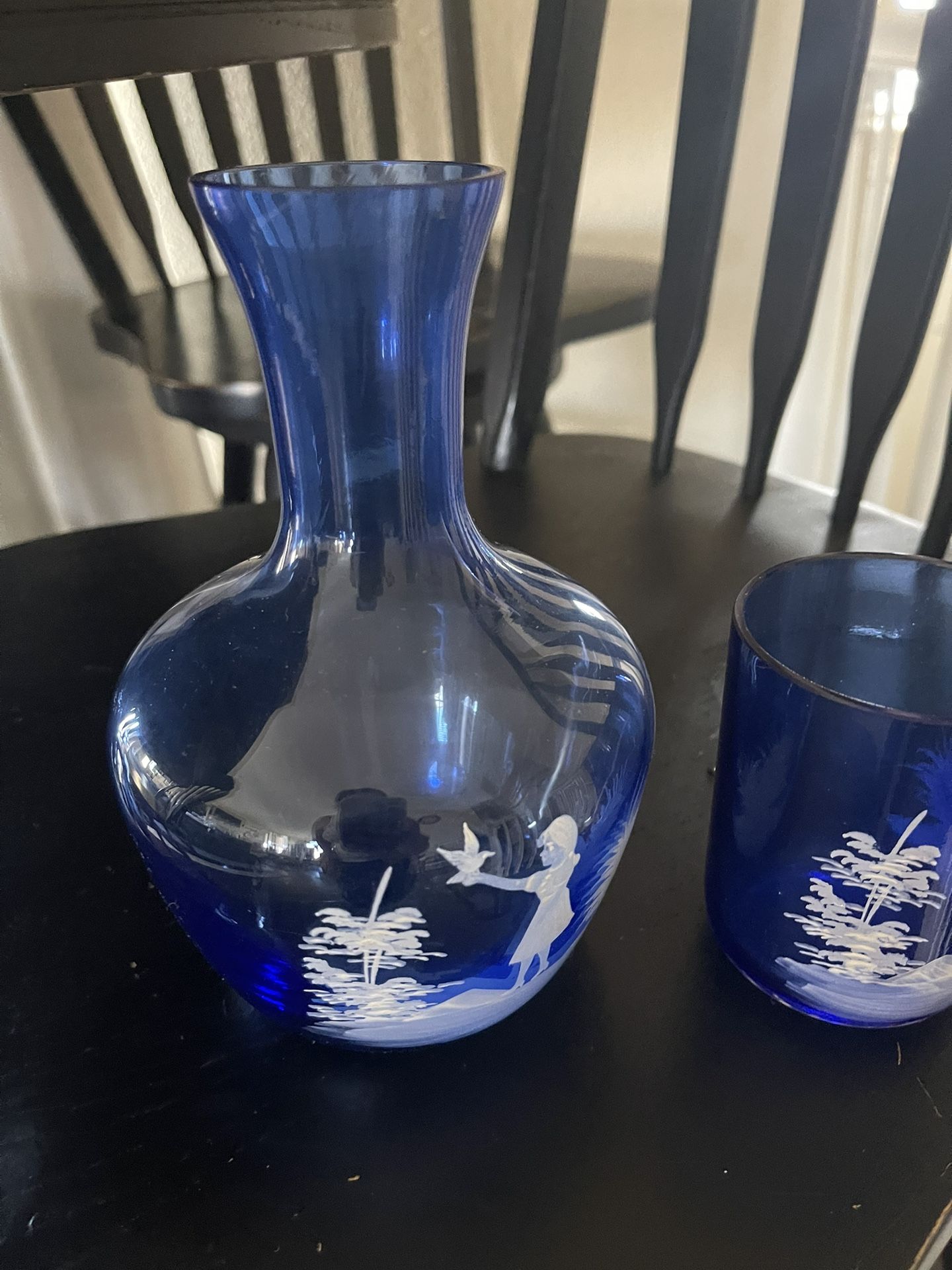 Blue Vintage Glass