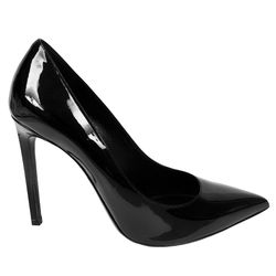 YSL Saint Laurent Women's Black Patent Leather Pumps Heels