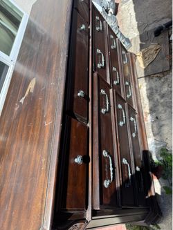 Solid wood dresser