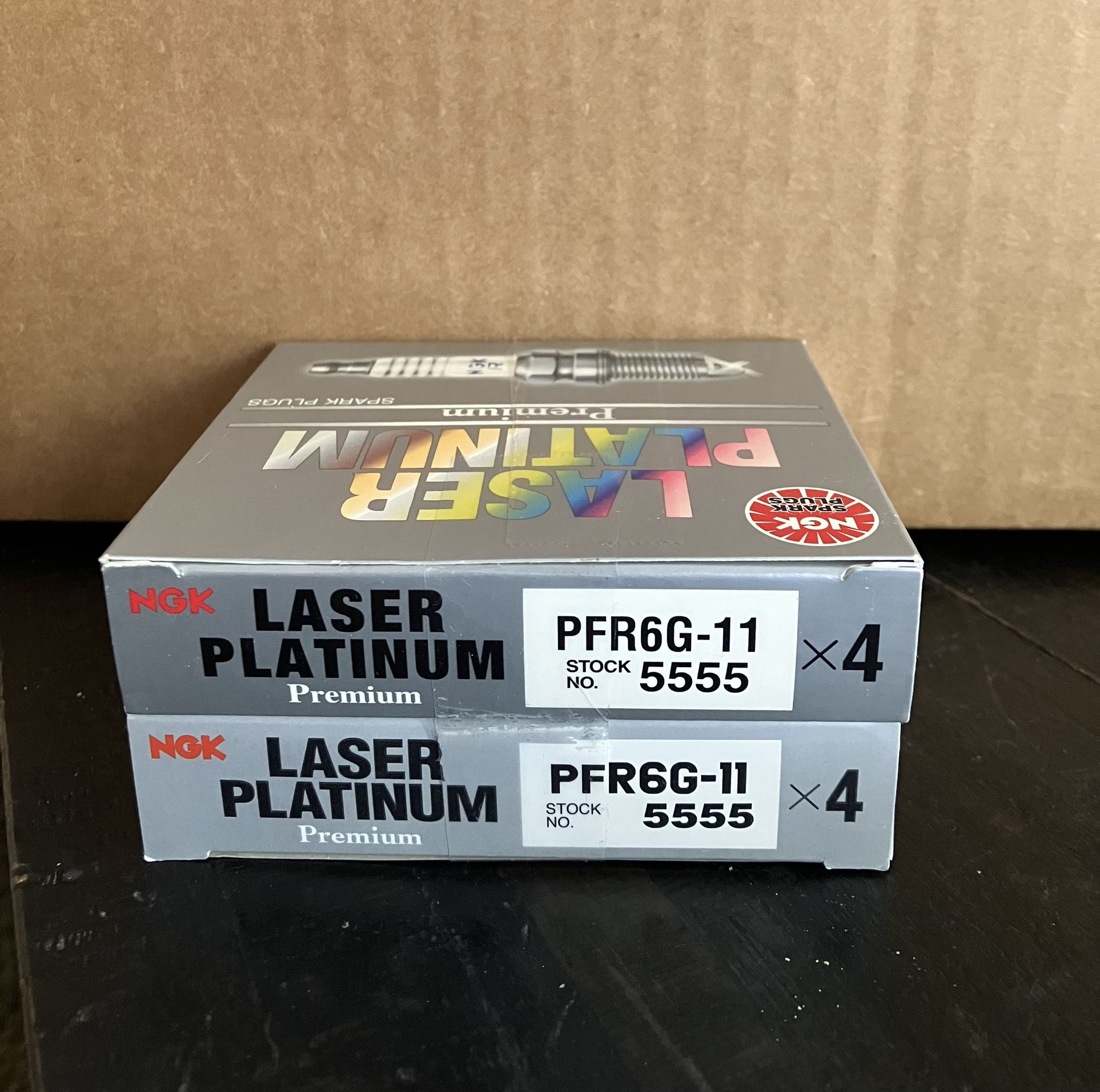 5555 PFR6G-1 NGK Laser Platinum Spark Plugs - 8 Pack