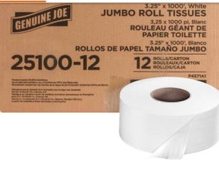 Jumbo roll of bath tissue 12  Rollo Gigante