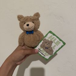 Pop Mart Ted2 Teddy Bear Action Plush Pendant Bow Tie Bear