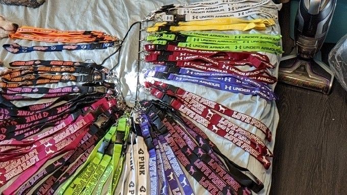 Under Armor Lanyards Harley-Davidson Indians Cavaliers Pink Love Pink Multicolored Lanyards 5 A Piece Or 4 ,10 Buck's