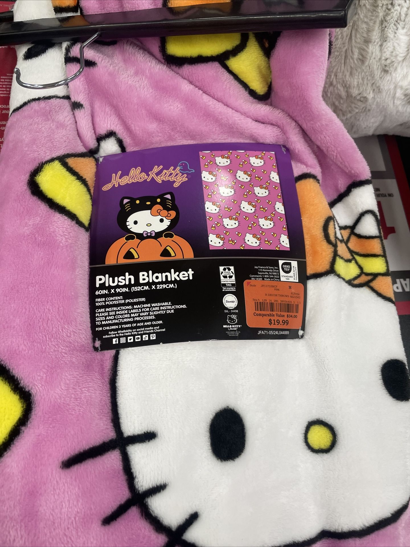 Hello Kitty Halloween Blanket