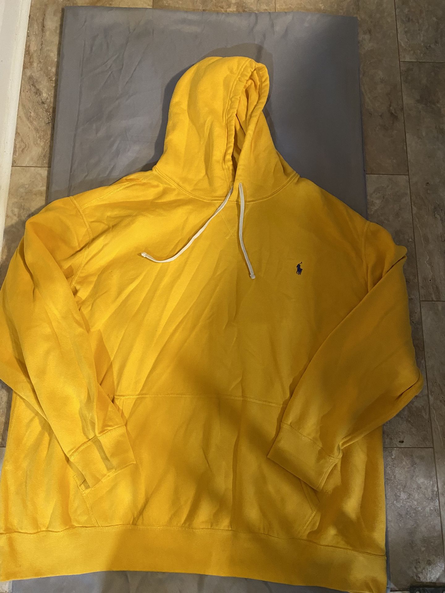 Polo Ralph Lauren Men’s Hoodie, Yellow, size- 4XLT.