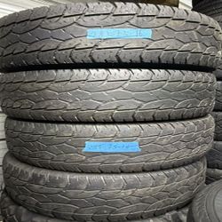 285 75 16 HERCULES TERRA TRAC WITH 80% TREAD REMAINING.