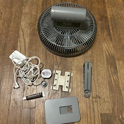 Lemoistar 12” Wall Mount Fan w/ Remote, 4 Speeds, Oscillating