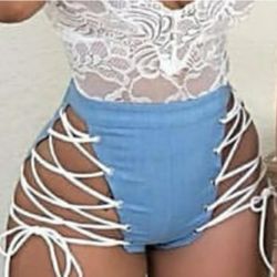 Strappy Shorts Size Small Adjustable 