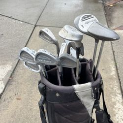 Golf Clubs Right Handed With Callaway Golf Bag