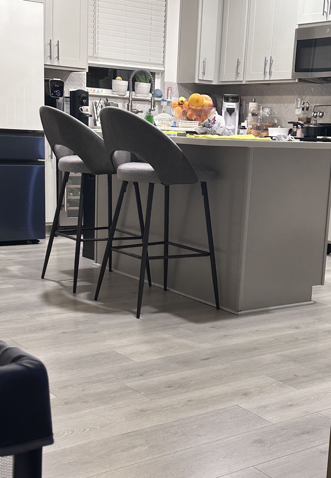 Barstool Chair Set Of 2 Gray. Best Offer Will Be Taken