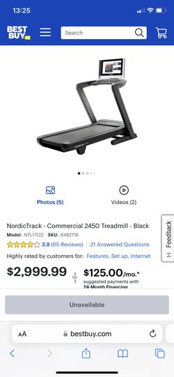 Nordictrack treadmill 2450 discount manual