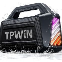 TPWIN Bluetooth Speaker - 80W Loud Rugged Outdoor , IPX6 Waterproof, 20H, Pink