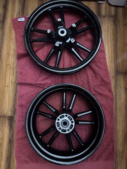 Harley Davison switchblade mags fresh powder coat