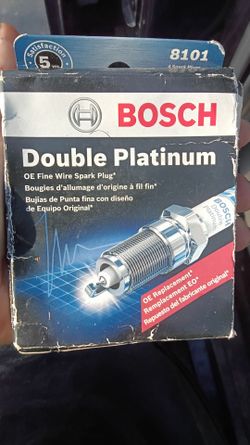 Bosch Double Platinum Spark Plugs (8101) - Pack of 4 plus 2 (6 total Available)