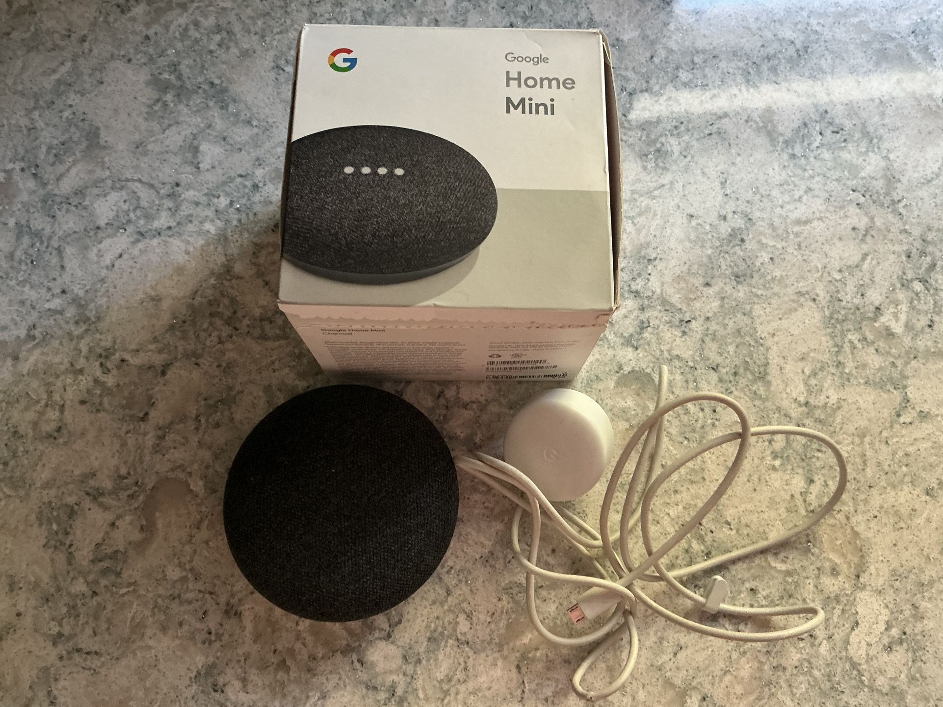 Google Home Mini - Smart Speaker with Google Assistant - Charcoal