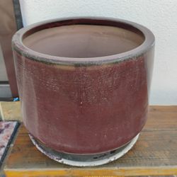 13" Tall Ceramic Pot 