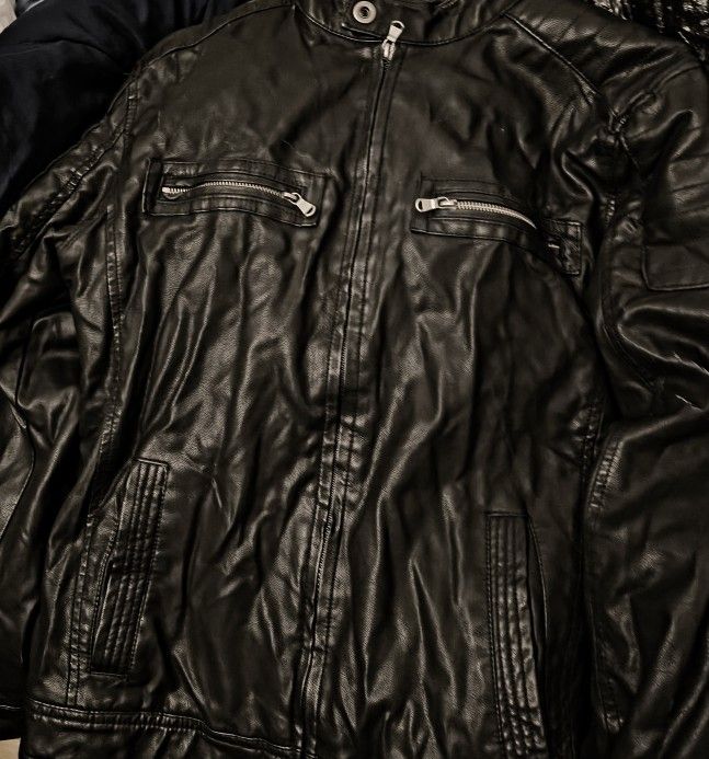 Leather Jacket. Men's Size Medium