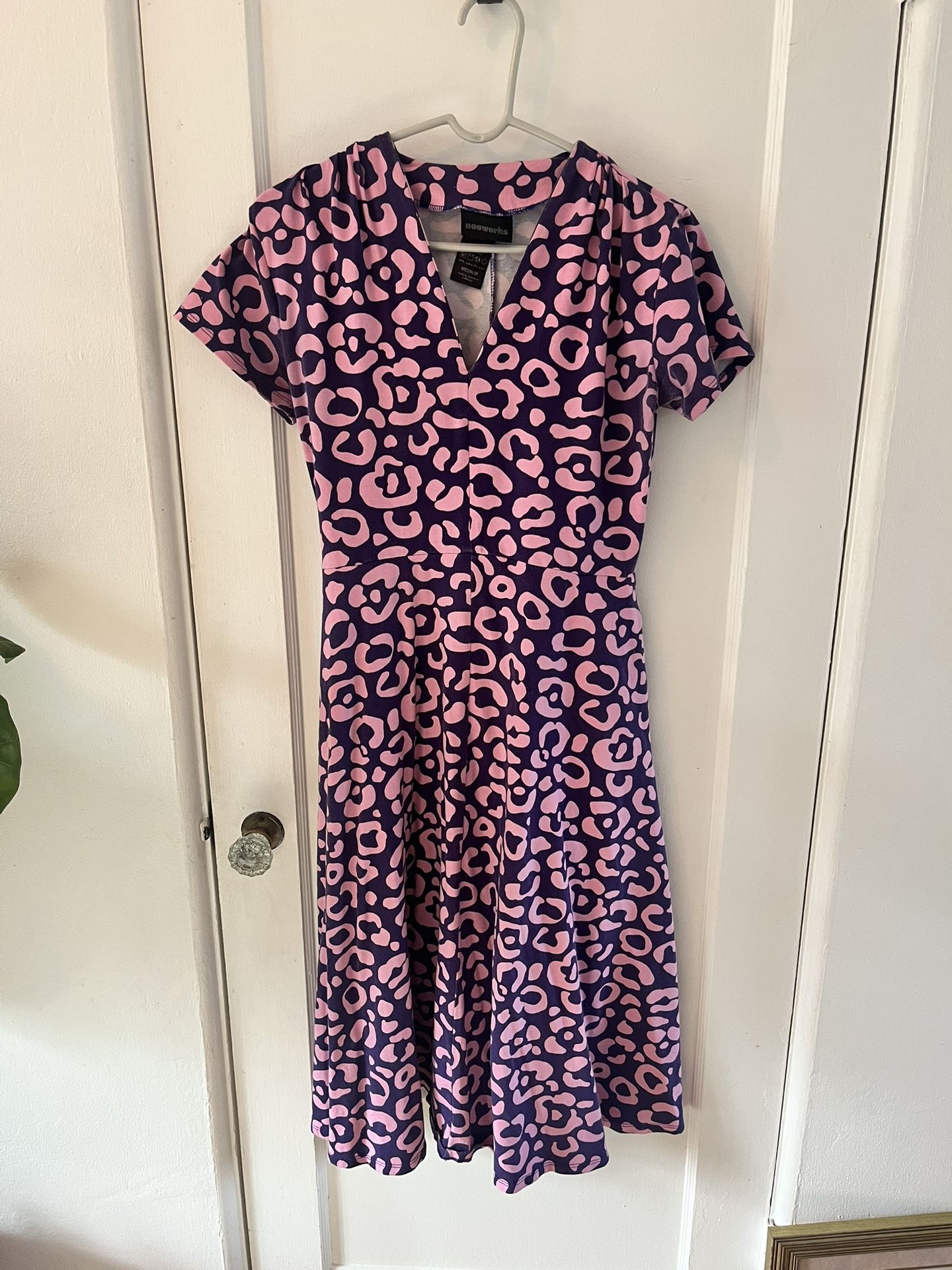 Nooworks brand Pink And Purple Cheetah dress