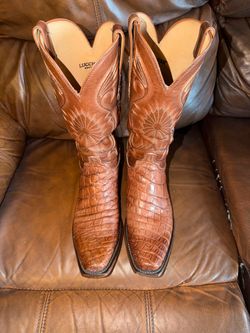 Lucchese Rio Western Boots Alligator N1184.73 Size 10D