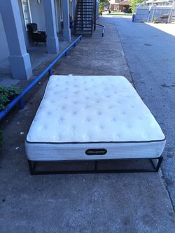 Beauty rest queen mattress and frame