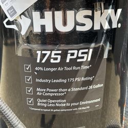 Husky 175PSI AIR COMPRESSOR WITH HOSE