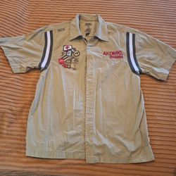 VINTAGE akademiks Button Up Shirt Mens Mulitcolor 