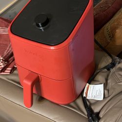Instant Vortex 2QT Mini Air Fryer For Quick Easy Meals Instant Pot - Red Used Clean
