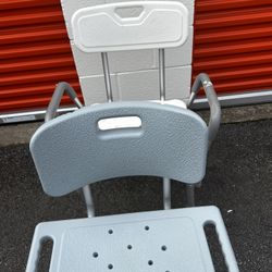 Drive Shower Chair / Shower Bench With Backrest + Adjustable Height