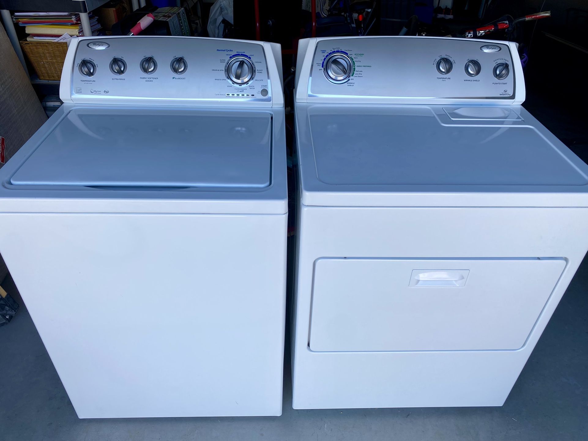 Whirlpool Washer & Dryer Set - H2low High Efficiency