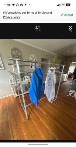 Clothes Rack Closet Adjustable with Wheels