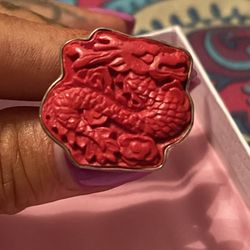 Cinnabar Dragon Ring 