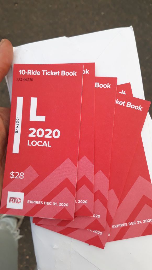 Local bus tickets