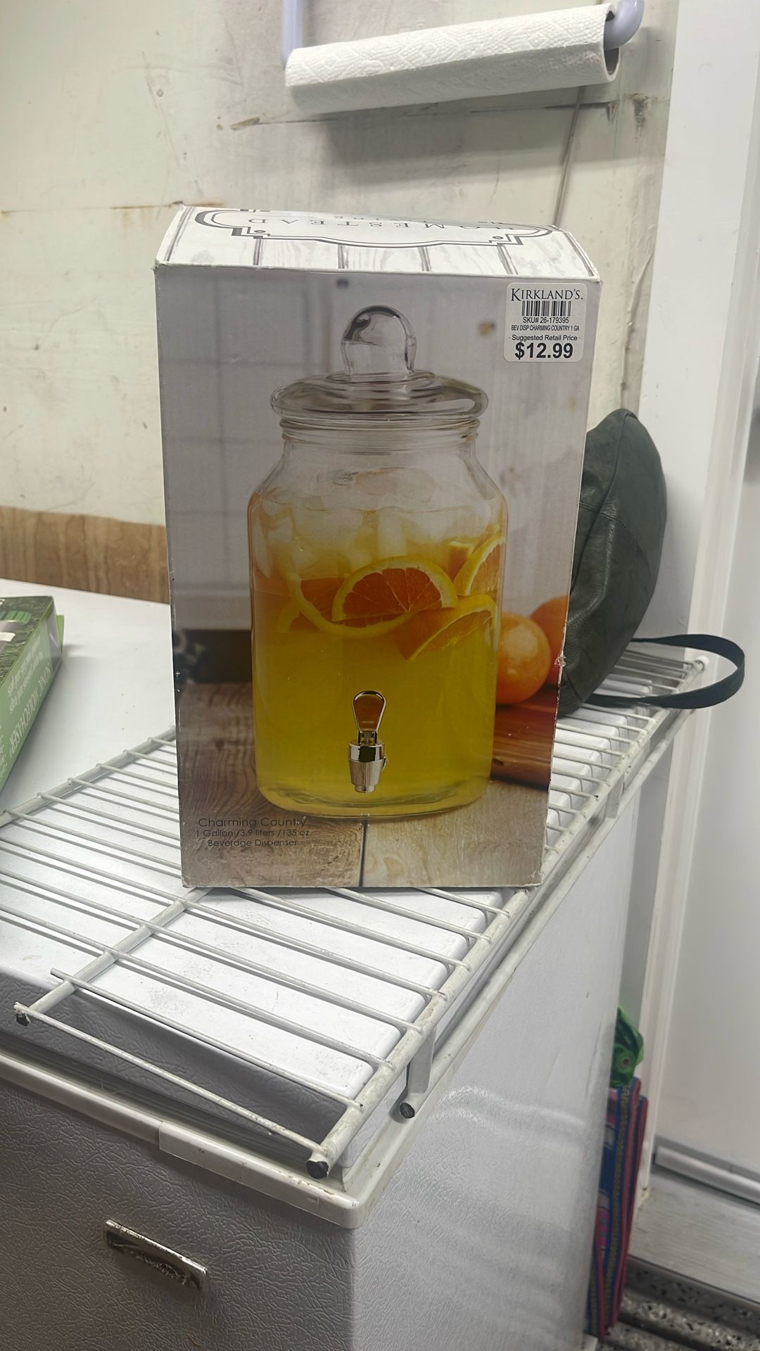 Brand New Beverage Container. 1 Gallon