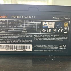 be quiet 500w power  supply 