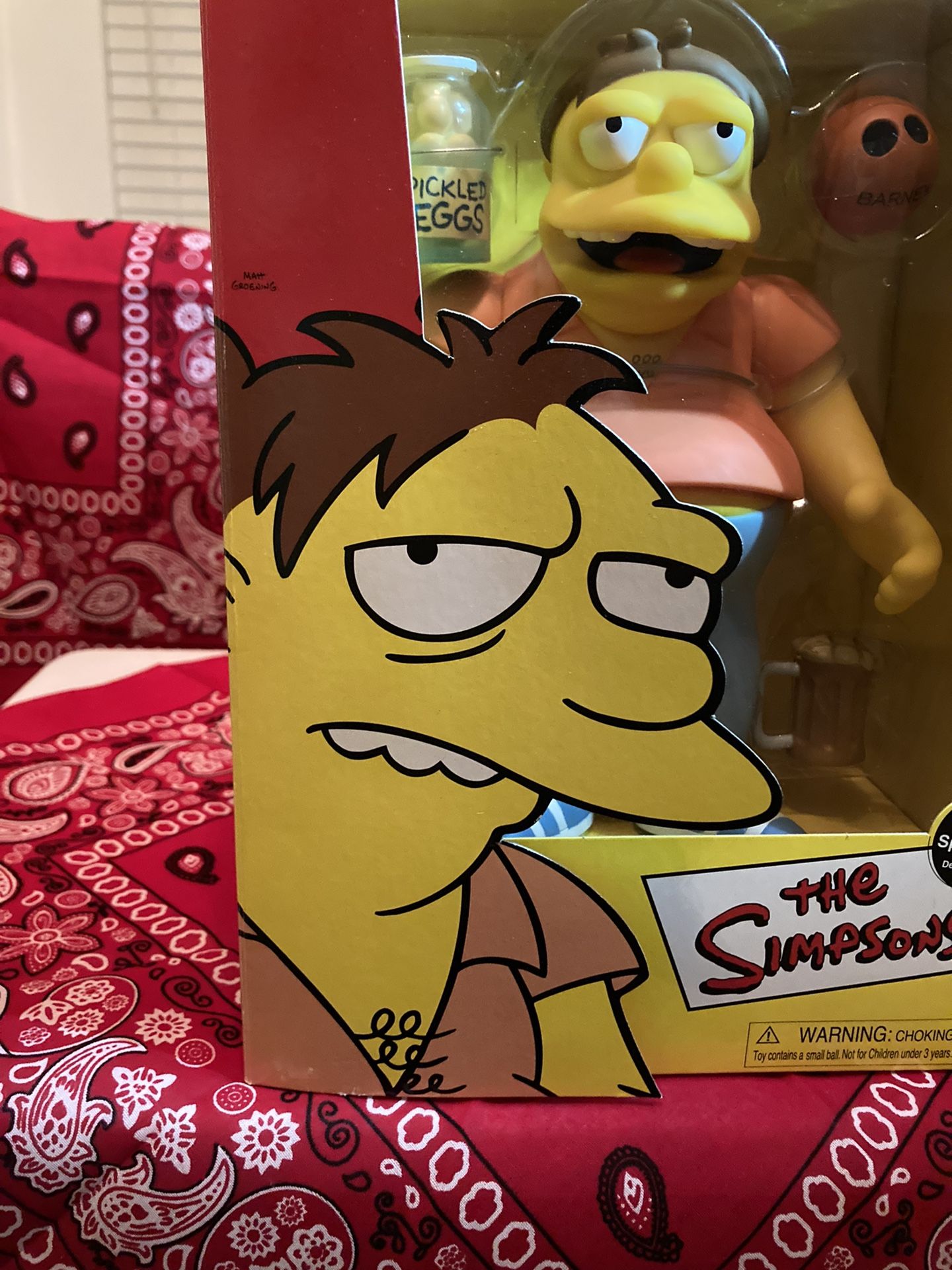 2002 The Simpson Barney Doll In Box