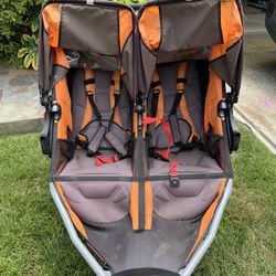 Double Bob Stroller With Infant Seat Attachment