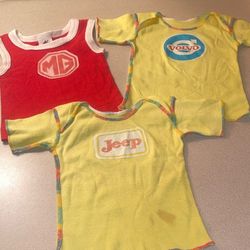 Vintage  Shirts For Dolls Or 12  Month Toddlers