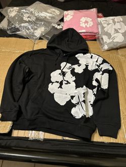 Denim Tears Big Cotton Wreath Sweatshirt - Black