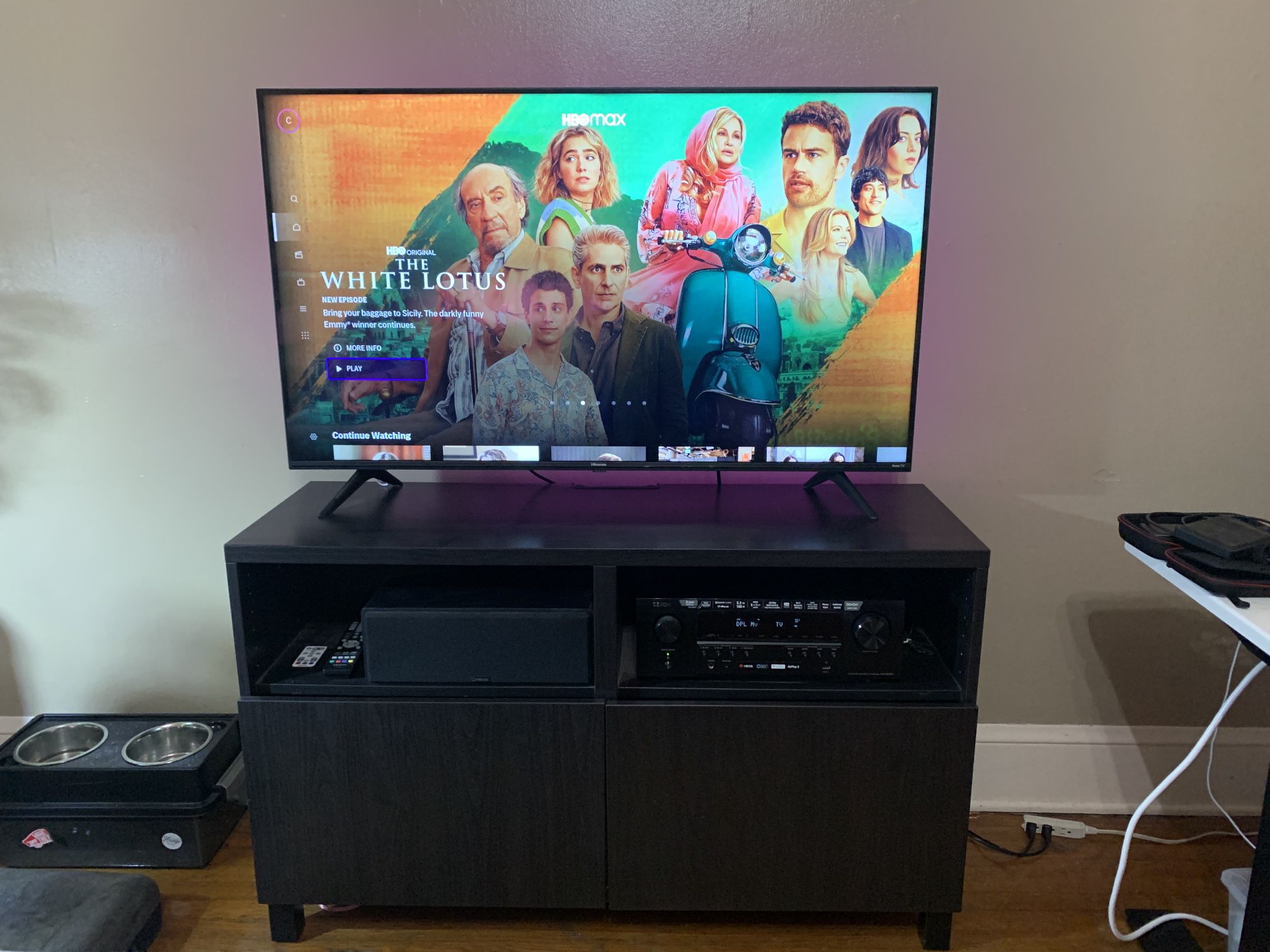 Black/Brown TV Stand