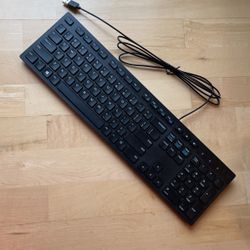 New Dell Wired Keyboard Black
