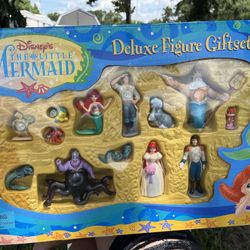 Disney the Little Mermaid deluxe figure gift set NIB w/original seal by Mattel